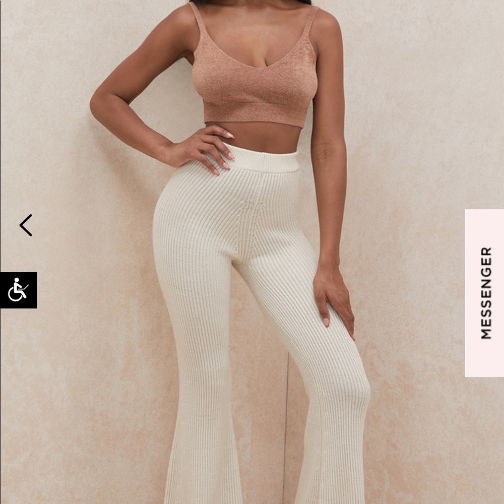 House of CB chunky knit trousers